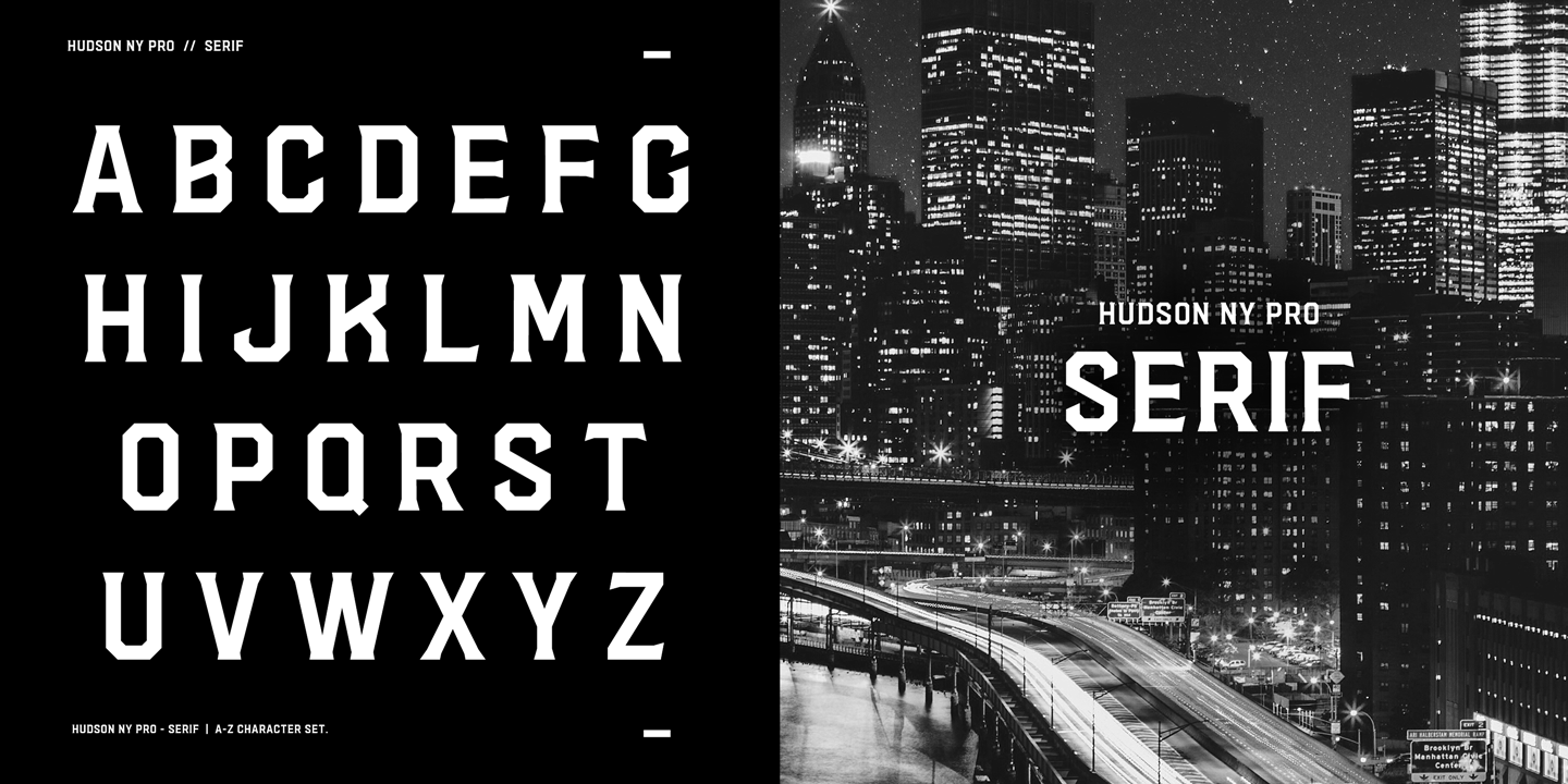 Hudson NY Pro Slab Regular Font preview